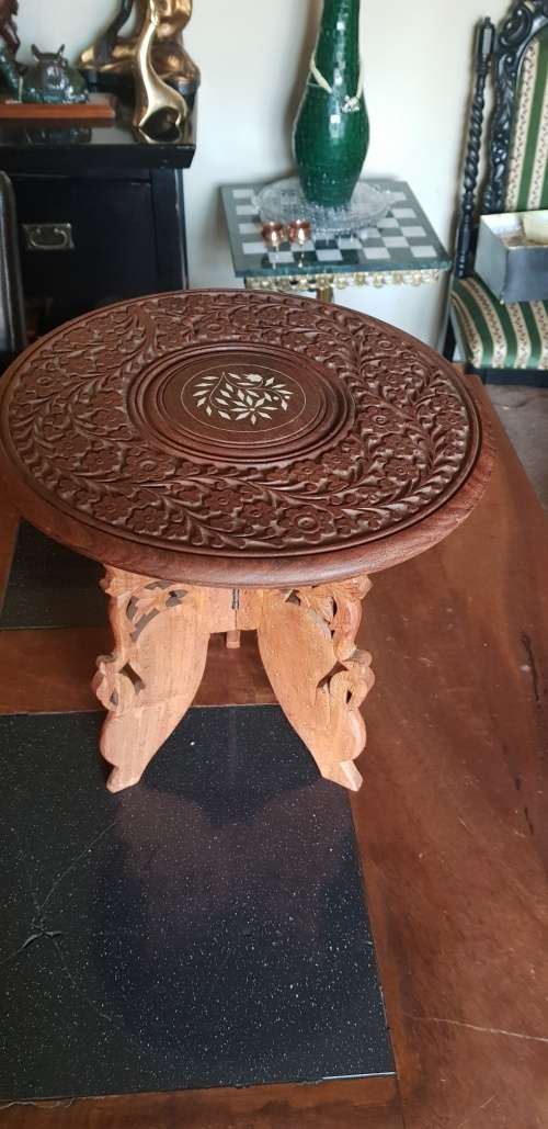Indian Small Wooden Stand Table