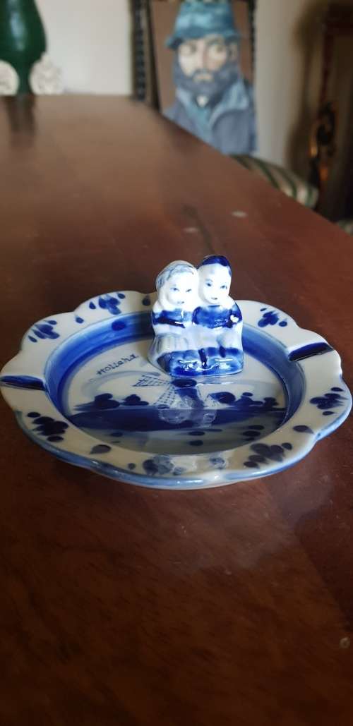 Old Small Delft Ashtray