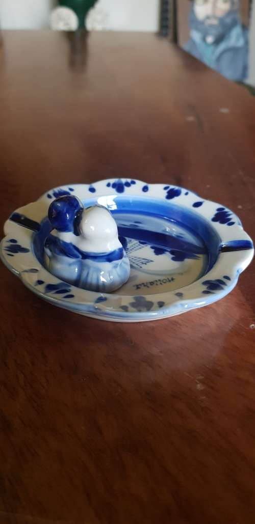 Old Small Delft Ashtray
