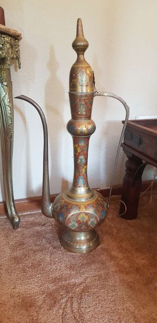 Enamel on Brass Kettle