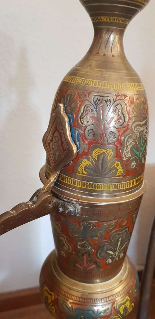Enamel on Brass Kettle