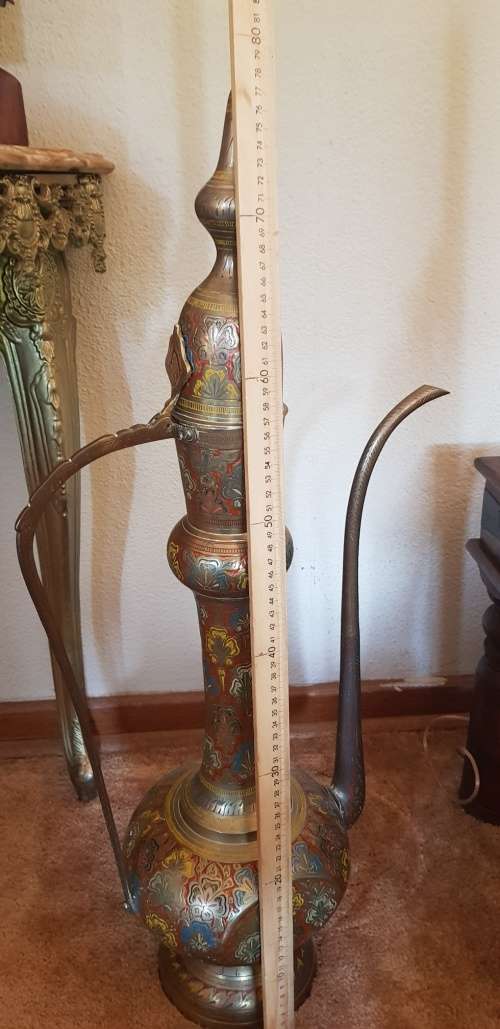 Enamel on Brass Kettle