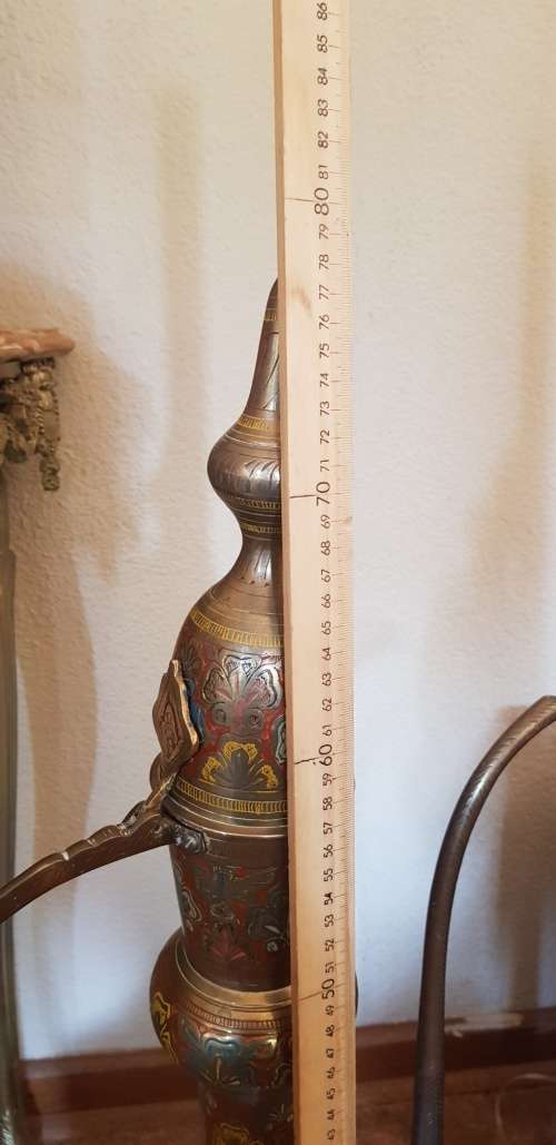 Enamel on Brass Kettle