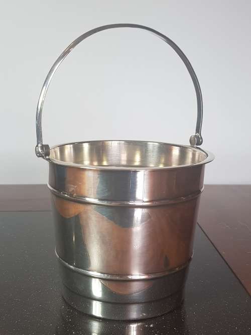 Silver Plated Ice Bucket. Marked