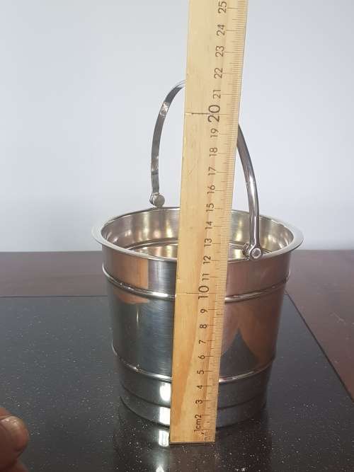 Silver Plated Ice Bucket. Marked