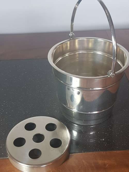 Silver Plated Ice Bucket. Marked