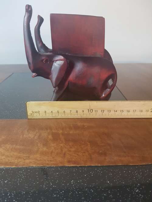 Solid wood Elephant Book Ends