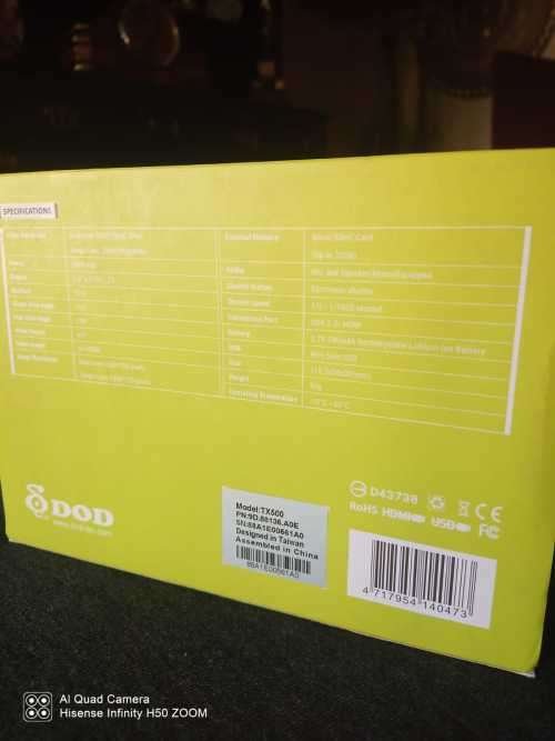 Dual Lense Car DVR Tx 500