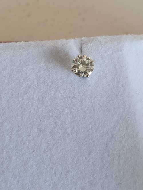 1.00 Carat BRILLIANT ROUND DIAMOMD EARRINGS STUDS ON WHITE GOLD