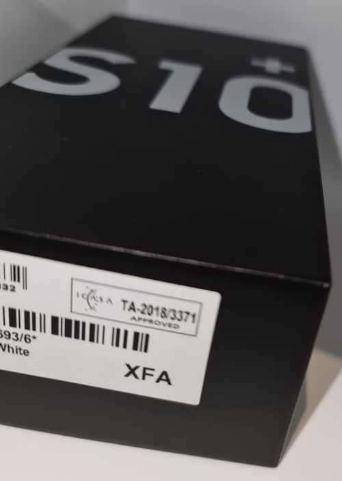 Samsung Galaxy S10 Plus 128GB Prism White Dual SIM Factory Unlocked 18 months  warranty