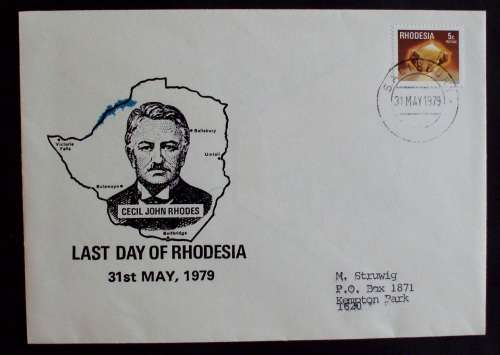 FDC/EDK Rhodesia Last Day 1979