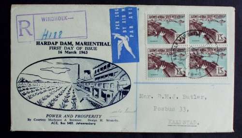 Fdc SWA Hardapdam 1963