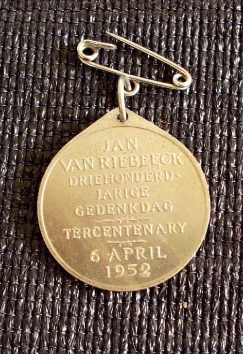 Medal Tercentenary Jan Van Riebeeck 1952