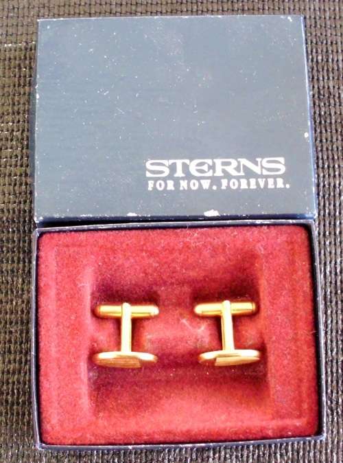Mens cufflinks golden colour