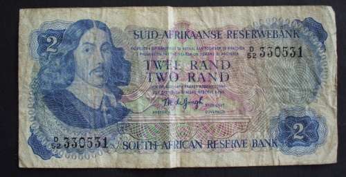 Banknote SA R2 1974 2nd issue fine