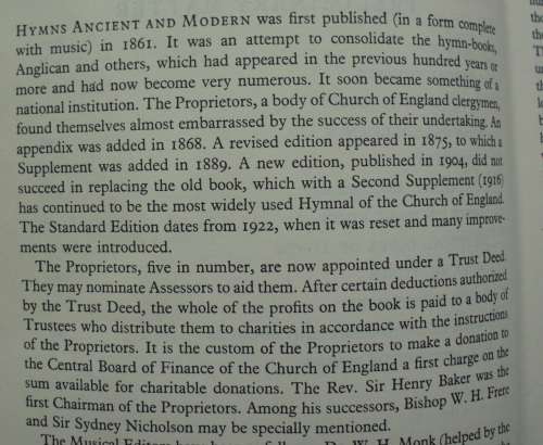 Bible/Book - `Hymns Ancient and Modern revised` 1950s