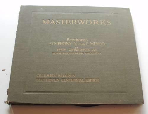 LP record set Masterworks Beethoven by Columbia records vintage