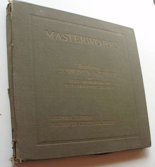 LP record set Masterworks Beethoven by Columbia records vintage