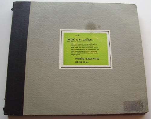 LP record set Masterworks Ravel by Columbia records vintage
