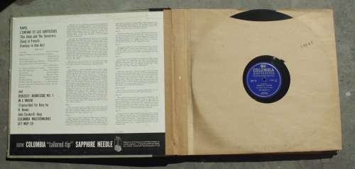 LP record set Masterworks Ravel by Columbia records vintage