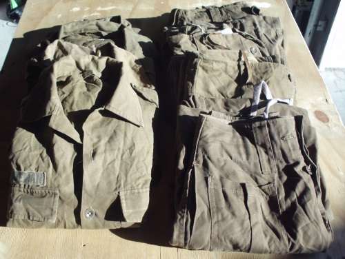 Various Army browns used