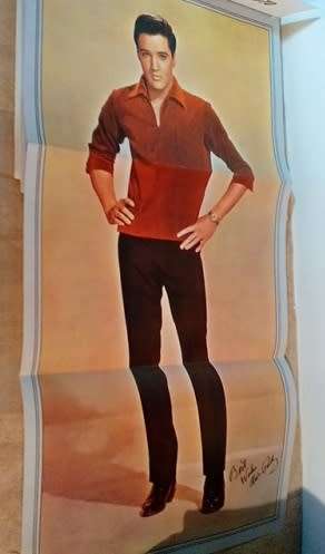 Folio - RCA Victor Elvis Presley + pin-ups poster 1960s