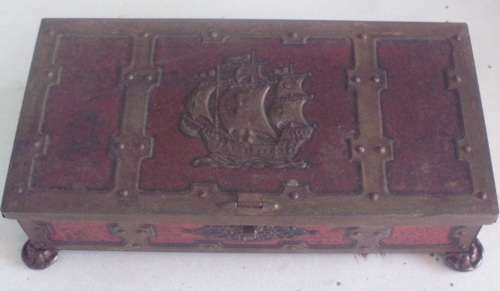 Jewellery Box Metal Vintage