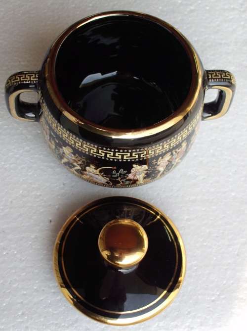 Sugar Bowl Greece 24ct gold handmade