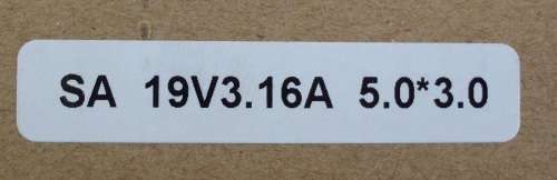 Samsung Laptop Charger 19v 3,16a 60W 5 x 3mm