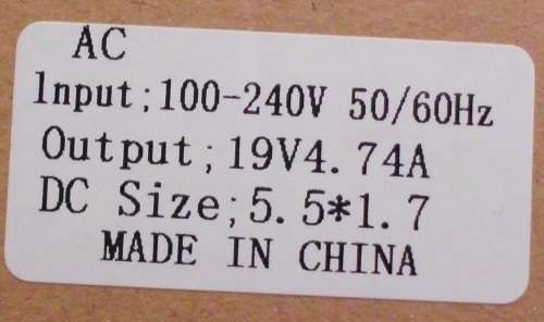 Acer Laptop Chargers 19V 4.74A 90W