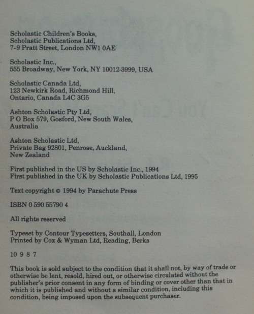 Book - Goosebumps x 7 - R.L.Stine