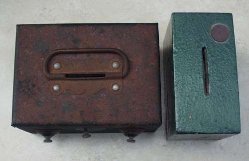 Vintage Money Boxes  x   2