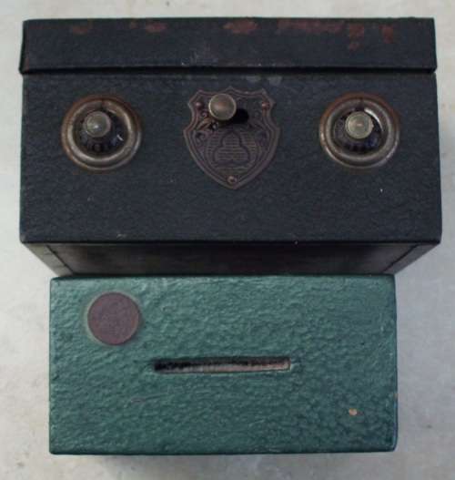 Vintage Money Boxes  x   2