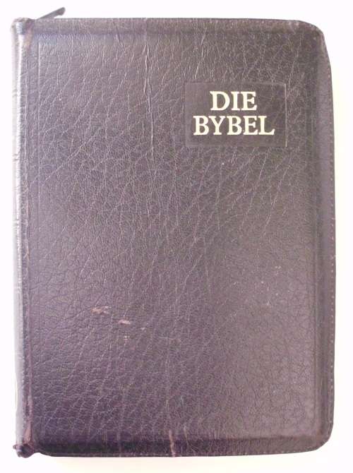 Book - Die Bybel 1957 - Leather + Zip used