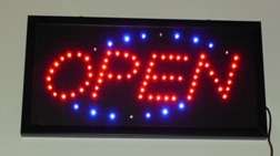 Digital flashing sign open!