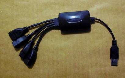 usb cable hub with ports!