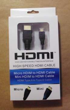 cables hdmi to micro hdmi!