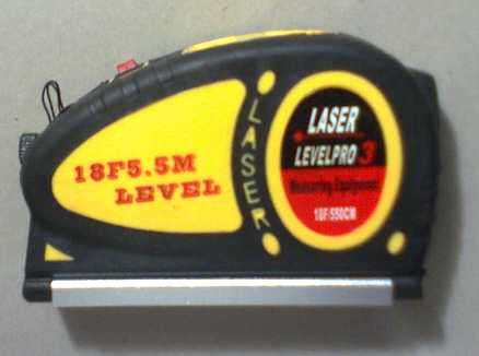 lazerpointer  levels  plus 5,5m measuring tape!