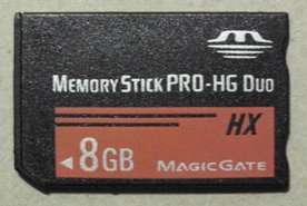 Pro duo memory cards 8gb.