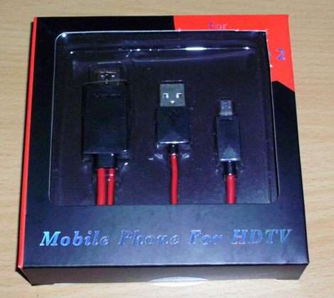 Mhl-hdtv convertor for most smartphones.