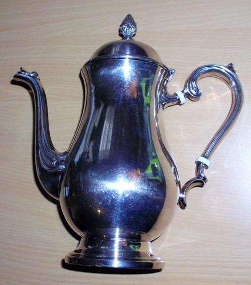 Silverplated teapot emess silverware