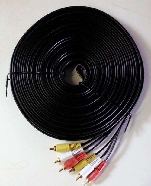 Cables RCA 3 to 3  20m lengths for tv/video