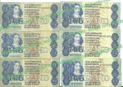 R2 rand banknotes gerhard de kock as per scan.