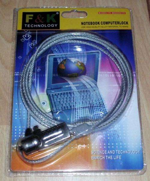 Laptop locks steel wire combination.