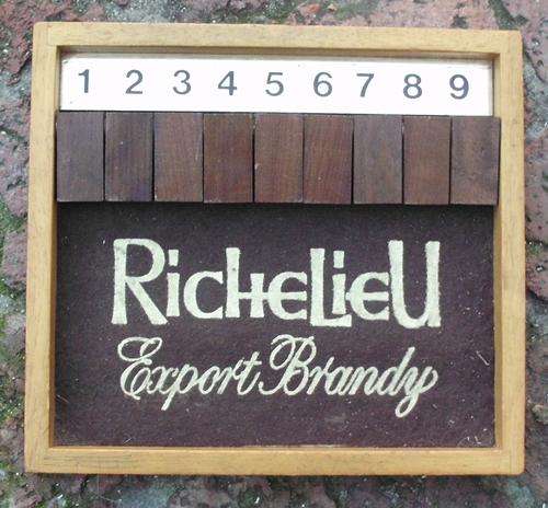 Drinking game richelieu brandy.