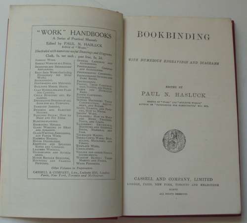 Book - Bookbinding - 1907 - rare