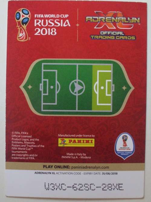 Panini Soccer Card - Christiano Ronaldo - Russia 2018