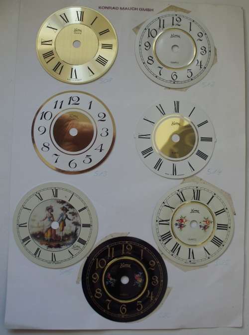 Clock Faces x 7 - Germany - 75mm