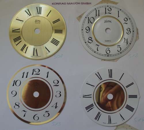 Clock Faces x 7 - Germany - 75mm