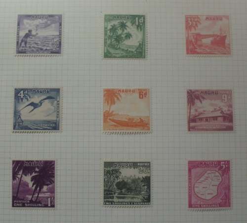 Stamp Set - Nauru - 1954 - Complete - MH